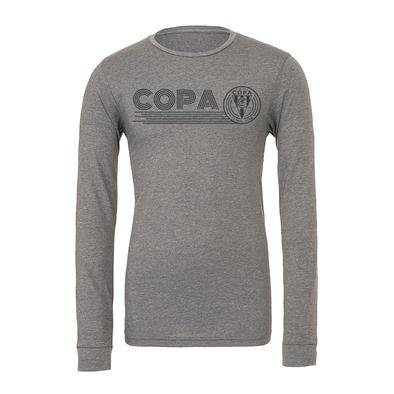 FC Copa (Club Name) Bella + Canvas Long Sleeve Triblend T-Shirt Grey