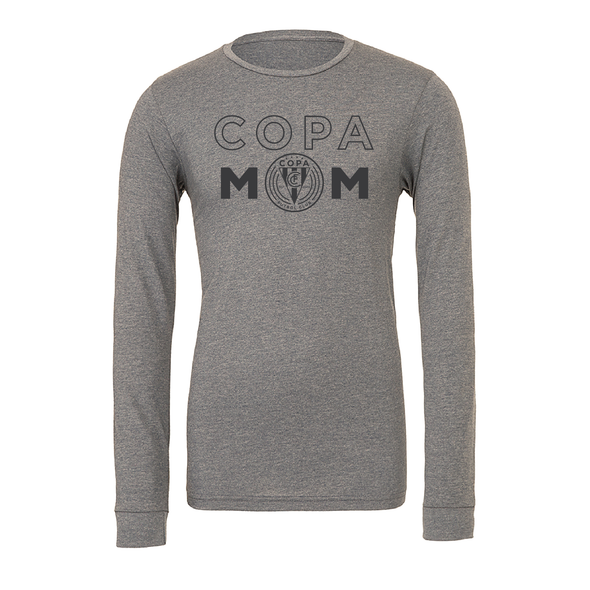 FC Copa (Copa Mom) Bella + Canvas Long Sleeve Triblend T-Shirt Grey
