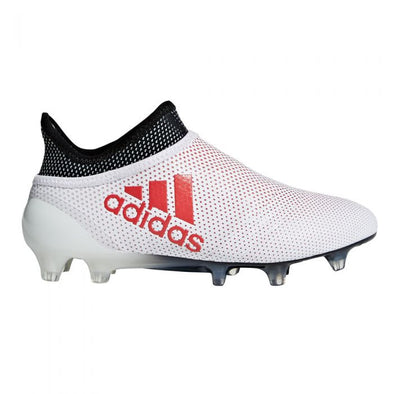 Adidas Youth X 17+ FG Soccer Cleat - Grey/Real Coral
