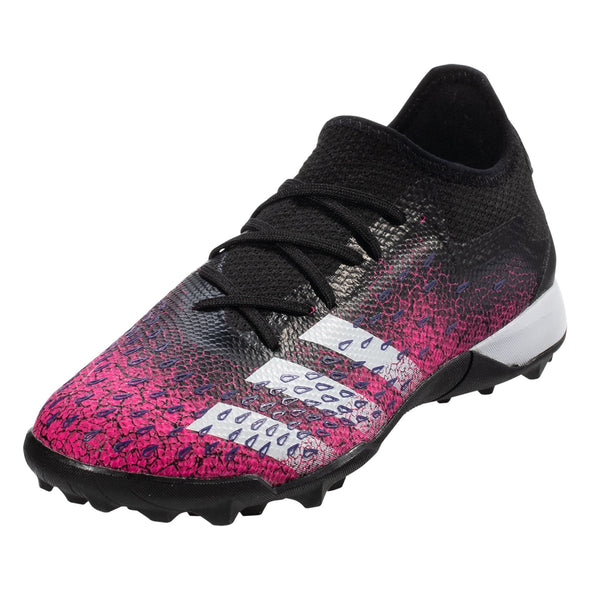 adidas Predator Freak .3 LOW Turf Shoes - Black/White/Shock Pink