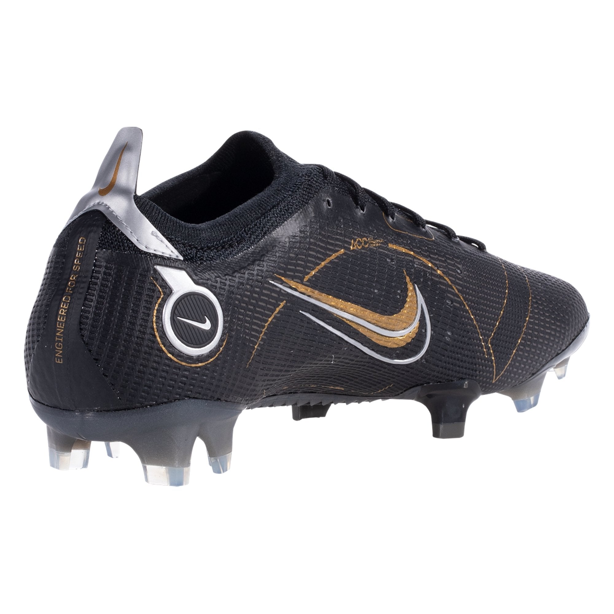 Gold and Black FG Soccer Cleats - Elite Nike Mercurial Vapor 14