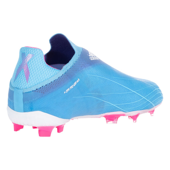 adidas X Speedflow+ FG Junior Firm Ground Soccer -  Cleat Sky Rush/Team Shock Pink/White