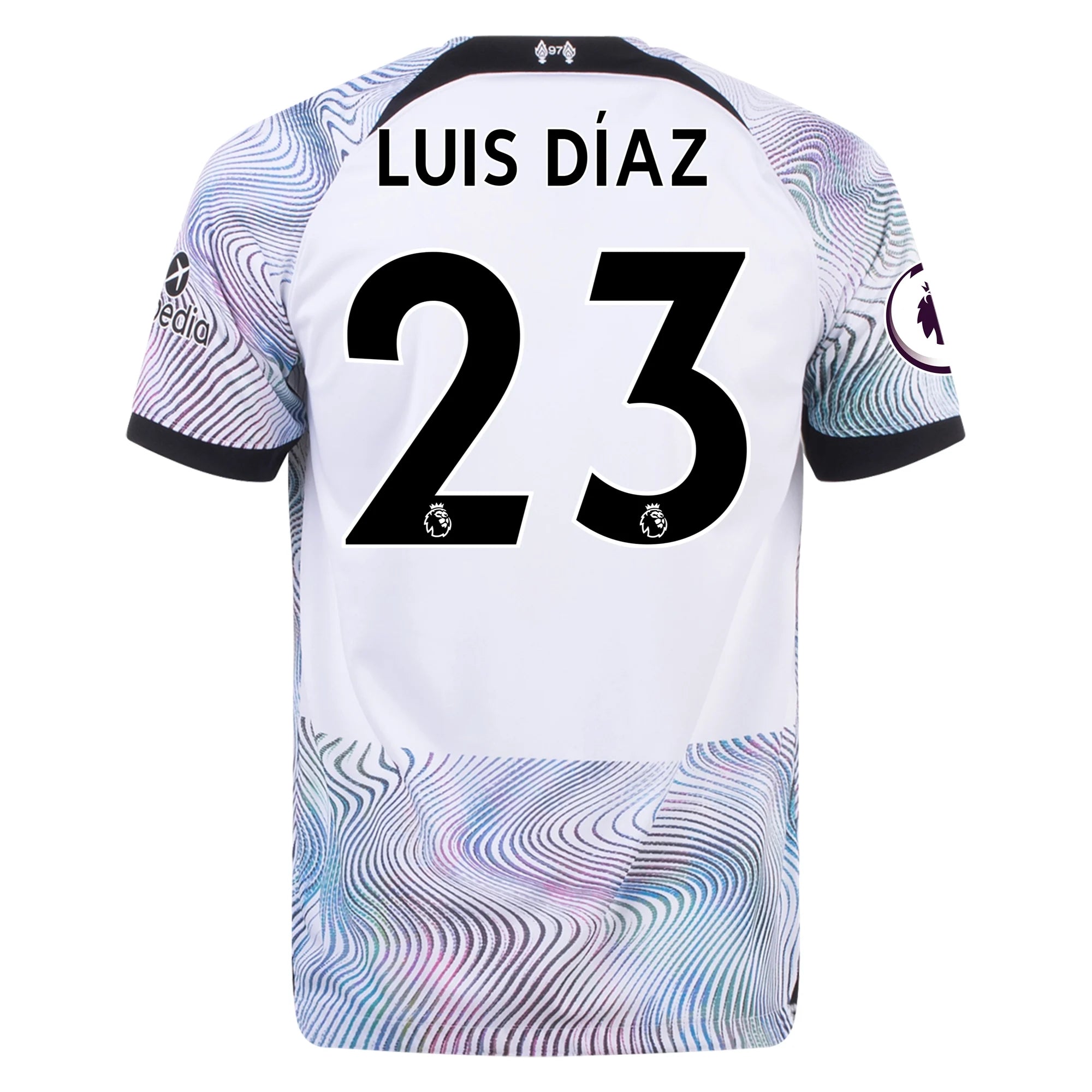 Luis Diaz Liverpool Away jersey 23/24 Photographic Print for Sale by  Alimator