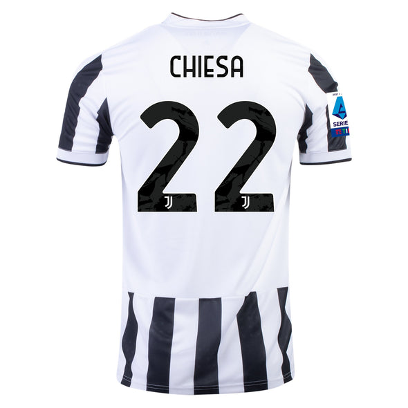 adidas Federico Chiesa 2021-22 Juventus Replica Home Jersey - MENS