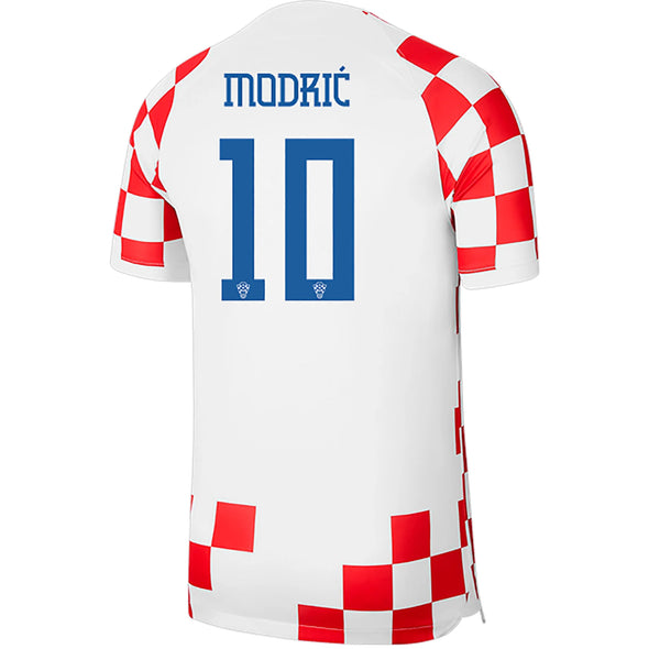 Men's Replica Nike Modric Croatia Home Jersey 2022