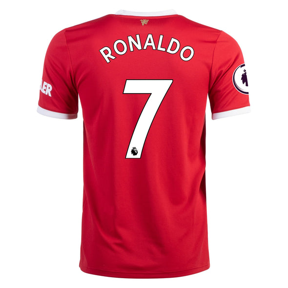 adidas Cristiano Ronaldo 2021-22 Manchester United Replica Home Jersey - Adult