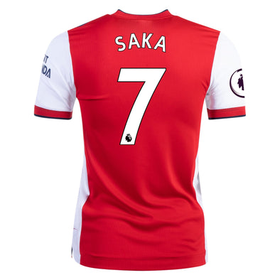 adidas Bukayo Saka 2021-22 Arsenal AUTHENTIC Home Jersey - MENS