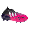 adidas Predator Freak .3 Junior Firm Ground Soccer Cleats - Black/White/Shock Pink