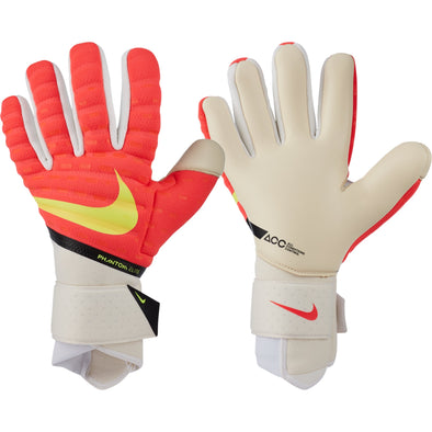 Nike Phantom Elite Goalkeeper Gloves - White/Volt/Crimson