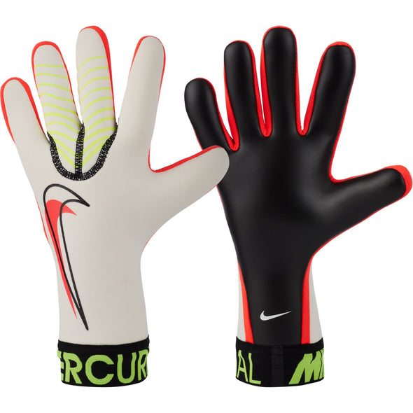 Nike Mercurial Touch Victory Goalkeeper Gloves - White/Crimson/Volt