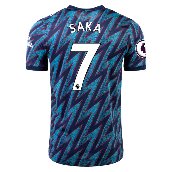 adidas Bukayo Saka 2021-22 Arsenal AUTHENTIC 3rd Jersey - MENS