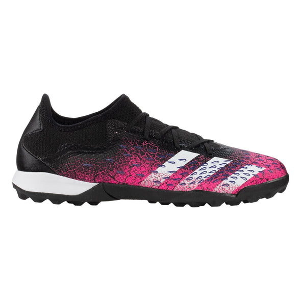 adidas Predator Freak .3 LOW Turf Shoes - Black/White/Shock Pink
