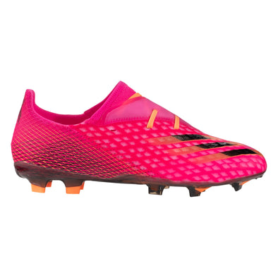 adidas X Ghosted .2 Firm Ground Cleats - Shock Pink/Core Black/Screaming Orange