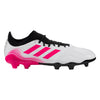 adidas Copa Sense .3 Firm Ground Cleats- White/White/Shock Pink