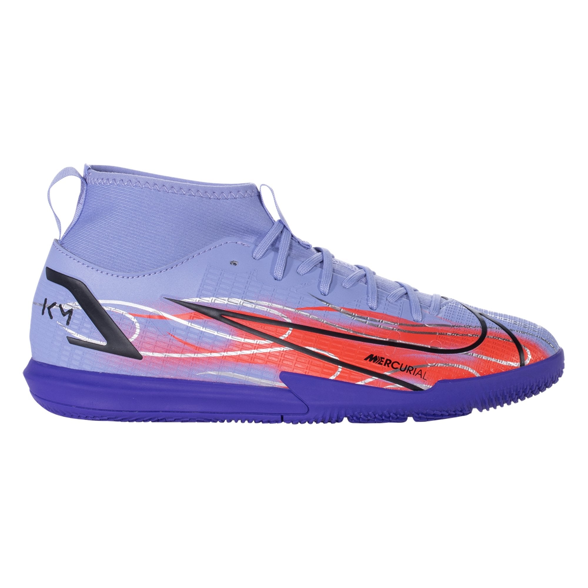 Nike Junior Mercurial Superfly 8 Mbappe IC Indoor Soccer Shoe - KM Flames DB0931-506 Soccer Zone USA