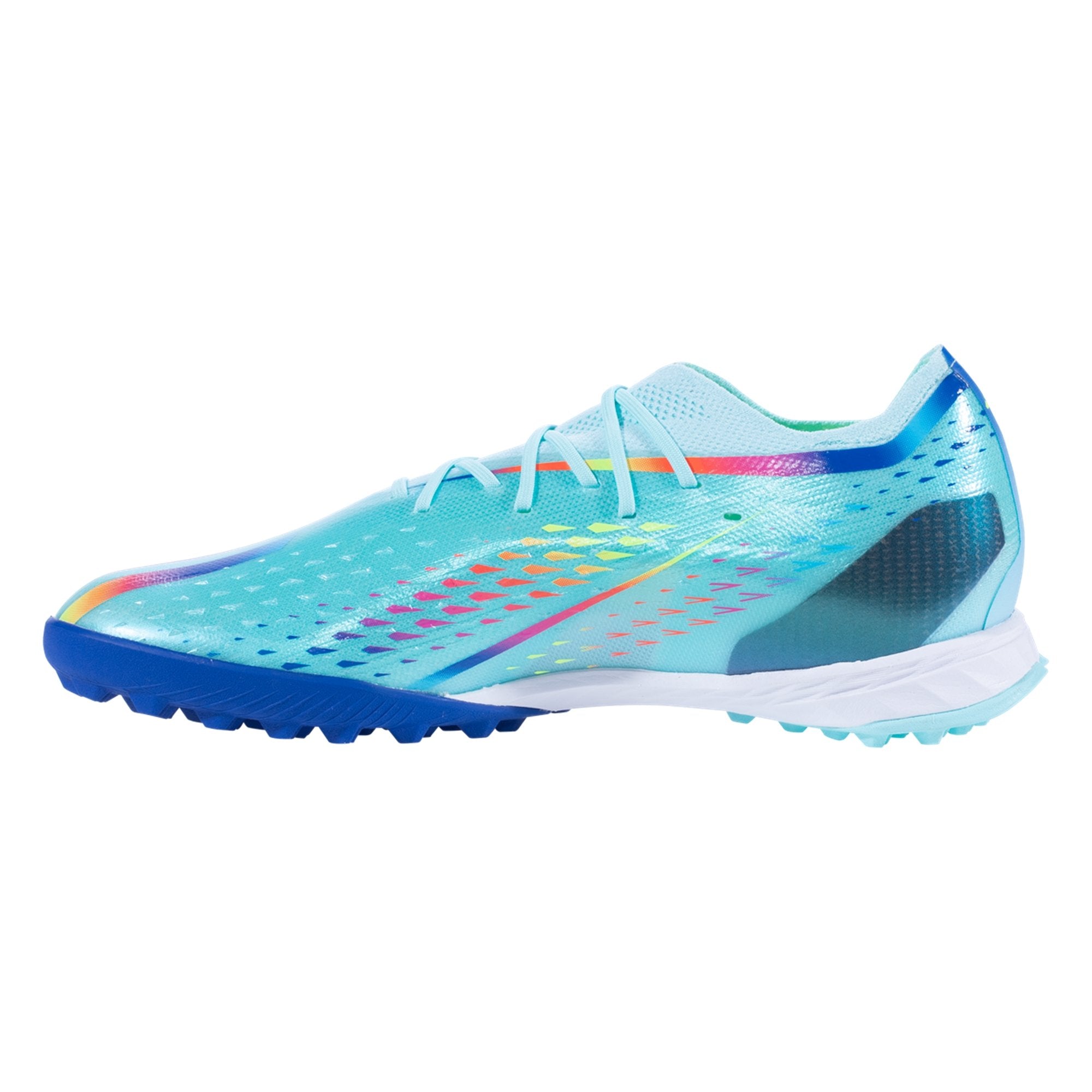 adidas X Speedportal.1 TF Artificial Turf Soccer Shoe - Clear Aqua/Solar Red/Power Blue GW8972 Soccer Zone USA adidas X Speedportal.1 TF Artificial Turf Soccer Shoe - Clear Aqua/Solar Red/Power Blue GW8972 Soccer Zone USA