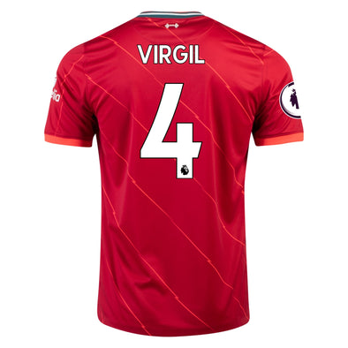 Nike Virgil 2021-22 Liverpool REPLICA Home Jersey - YOUTH