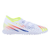 adidas Predator Edge.3 TF Junior Artificial Turf Soccer Shoes - White/Solar Yellow/Power Blue