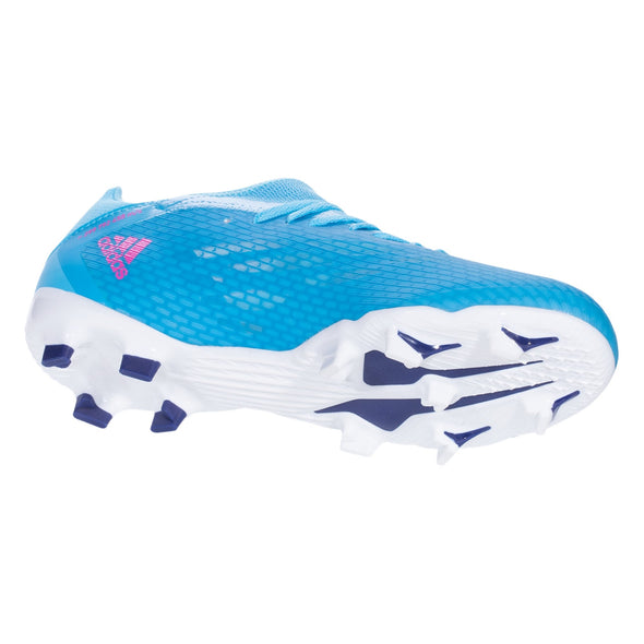 adidas X Speedflow.3 FG Firm Ground Soccer Cleats - SkyBlue/Pink