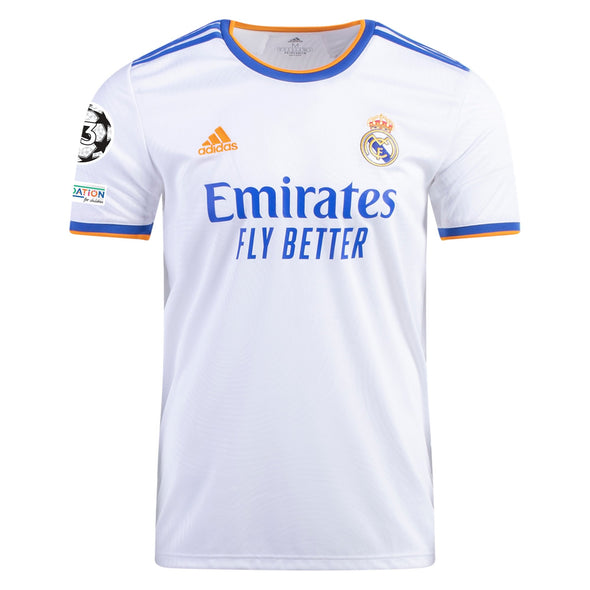 adidas Karim Benzema 2021-22 Real Madrid Replica Home Jersey - YOUTH