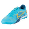 Nike Mercurial Vapor 14 Academy TF Turf Soccer Shoes - Chlorine Blue/Laser Orange/Marina