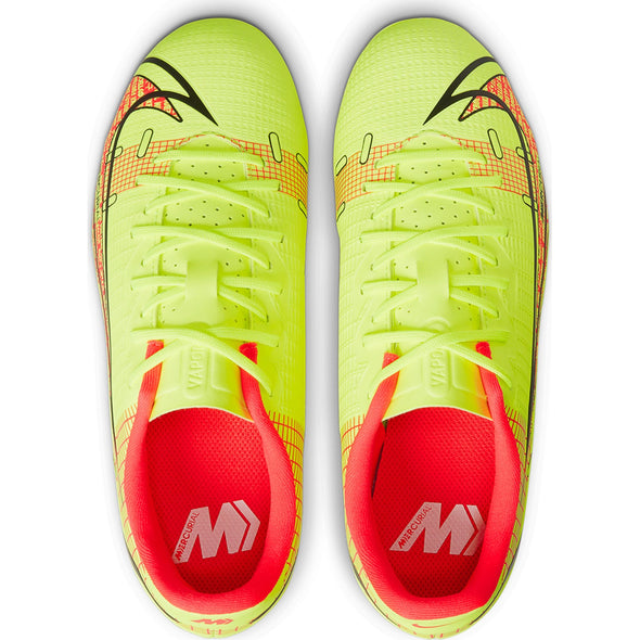 Nike Junior Mercurial Vapor 14 Academy FG/MG Soccer Cleat - Volt/Black/Bright Crimson