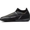 Nike Phantom GT2 Academy DF IC Indoor Soccer Shoe - Black/MetallicGrey/MetallicGold