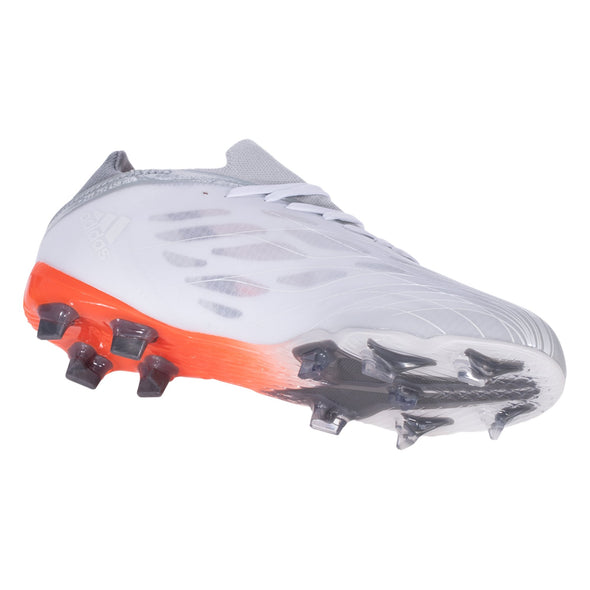 adidas X Speedflow .1 FG Junior Firm Ground Soccer Cleat - White/Metallic Iron/Solar Red