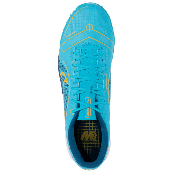 Nike Mercurial Vapor 14 Academy TF Turf Soccer Shoes - Chlorine Blue/Laser Orange/Marina