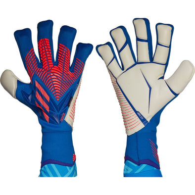 adidas Predator GL Pro Fingersave Goalkeeper Gloves - Blue/White/Red