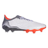 adidas Copa Sense .1 FG Firm Ground Soccer Cleat White/Metallic Iron/Solar Red