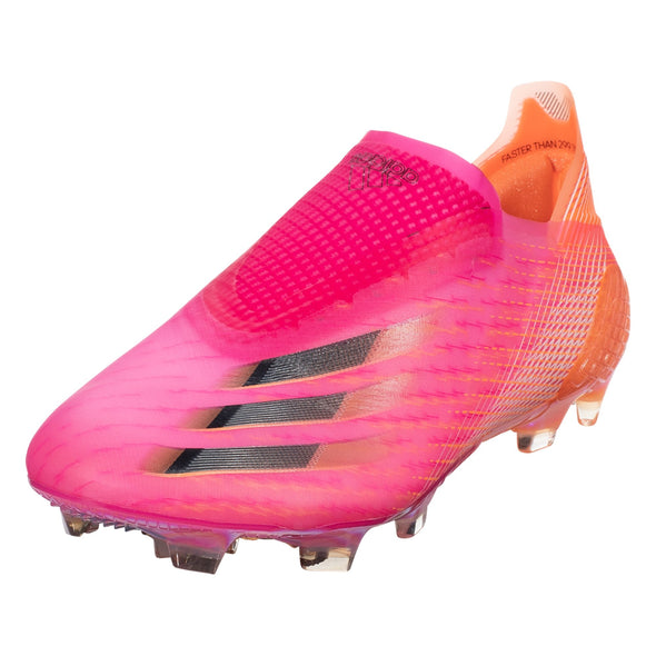 adidas X Ghosted + Firm Ground Cleats - Shock Pink/Core Black/Screaming Orange