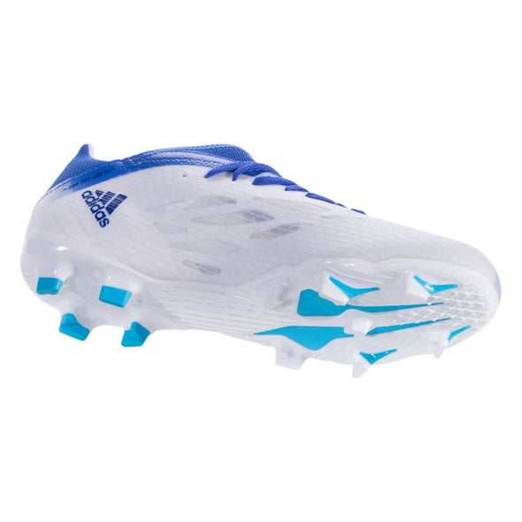 adidas X Speedflow.3 FG Firm Ground Soccer Cleats- Cloud White/Legacy Indigo/Sky Rush