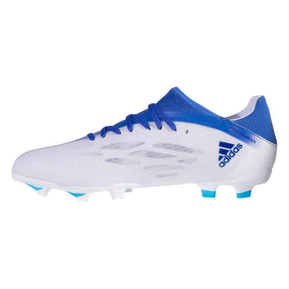 adidas X Speedflow.3 FG Firm Ground Soccer Cleats- Cloud White/Legacy Indigo/Sky Rush