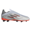 adidas X Speedflow+ FG Junior Firm Ground Soccer Cleat - White/Metallic Iron/Solar Red