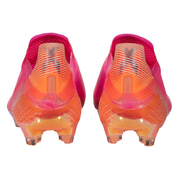 adidas X Ghosted + Firm Ground Cleats - Shock Pink/Core Black/Screaming Orange