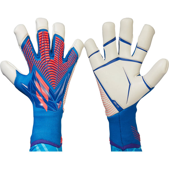 adidas Predator Pro Hybrid Goalkeeper Gloves - Blue/White/Red