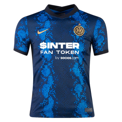 Nike 2021-22 Inter Milan Replica Home Jersey - YOUTH