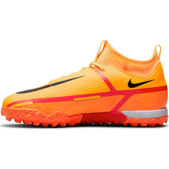 Nike Junior Phantom GT2 Academy TF DF Artificial Turf Soccer Shoe - Laser Orange/Black/Total Orange/Bright Crimson