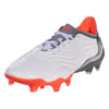 adidas Copa Sense .1 FG Firm Ground Soccer Cleat White/Metallic Iron/Solar Red