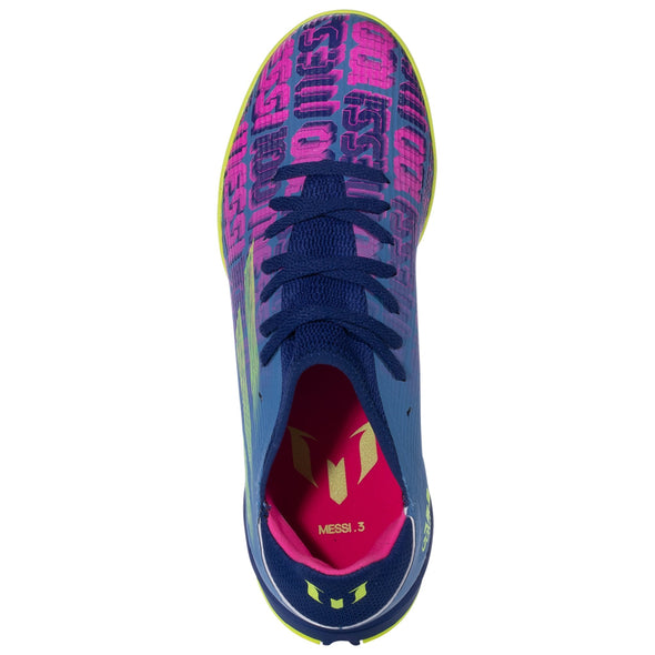 adidas X SPEEDFLOW Messi .3 TF - VictoryBlue/ShockPink/SolarYellow - YOUTH