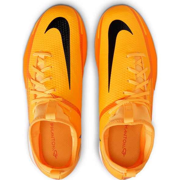 Nike Junior Phantom GT2 Academy DF IC Indoor Soccer Shoe Laser Orange/Black/Total Orange/Bright Crimson