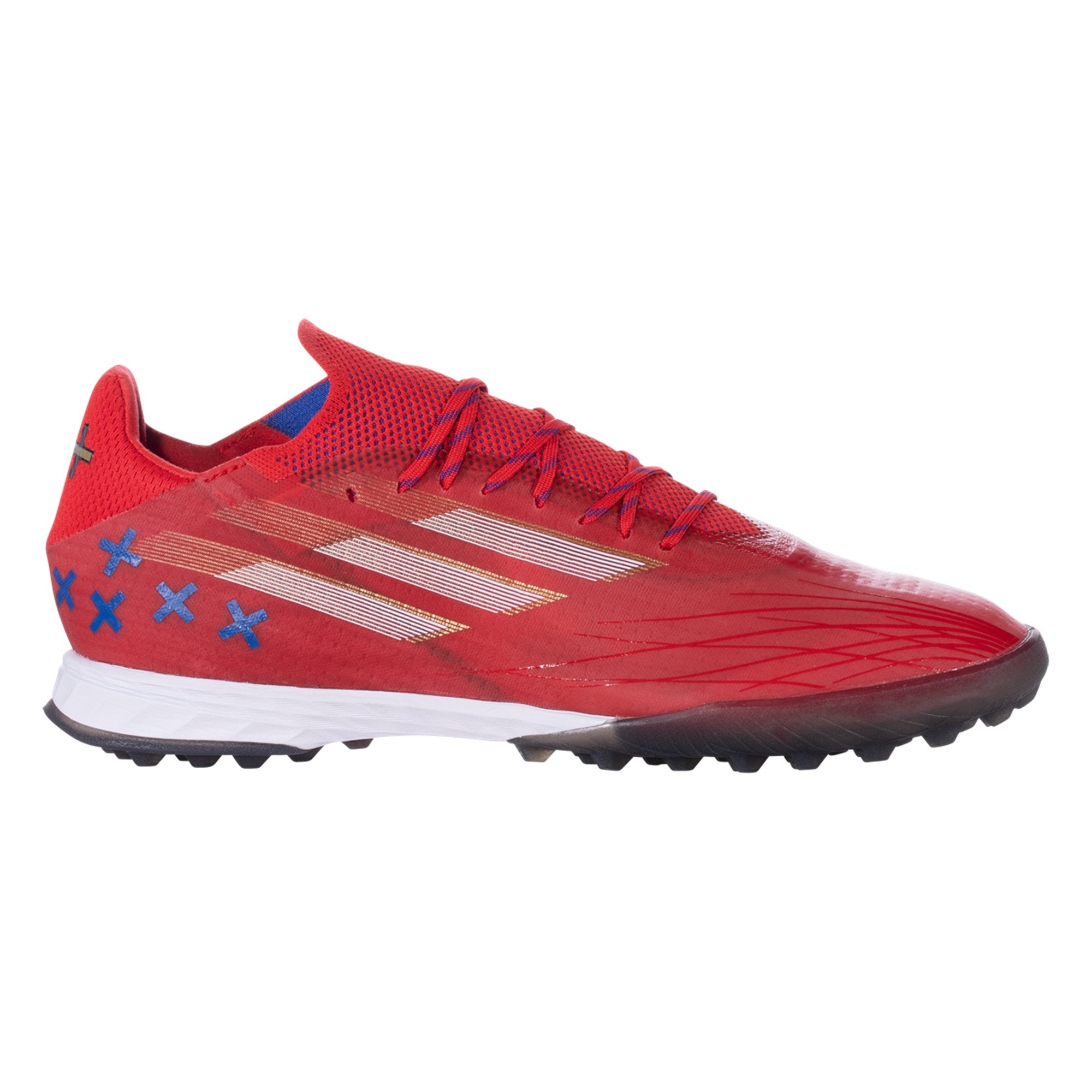 adidas X Speedflow.1 TF 11/11 Artificial Turf Soccer Shoe - Bold Blue/White/Red GX0561 Soccer Zone USA adidas X Speedflow.1 TF 11/11 Artificial Turf Soccer Shoe - Bold Blue/White/Red GX0561 Soccer Zone USA