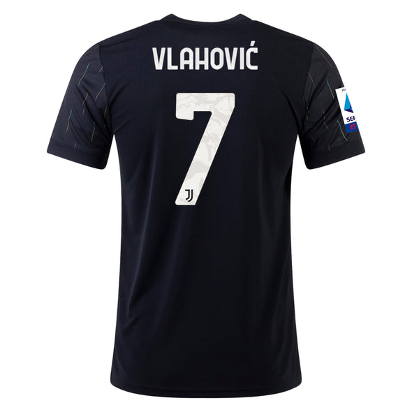 adidas Dusan Vlahovic 2021-22 Juventus Replica Away Jersey - MENS