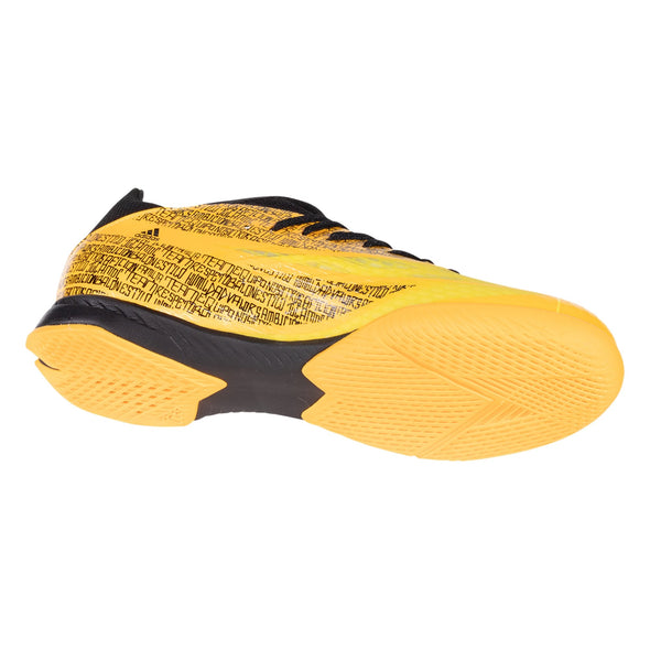 adidas X Speedflow Messi.3 IN Indoor Soccer Shoe: Solar Gold/Core Black/Bright Yellow