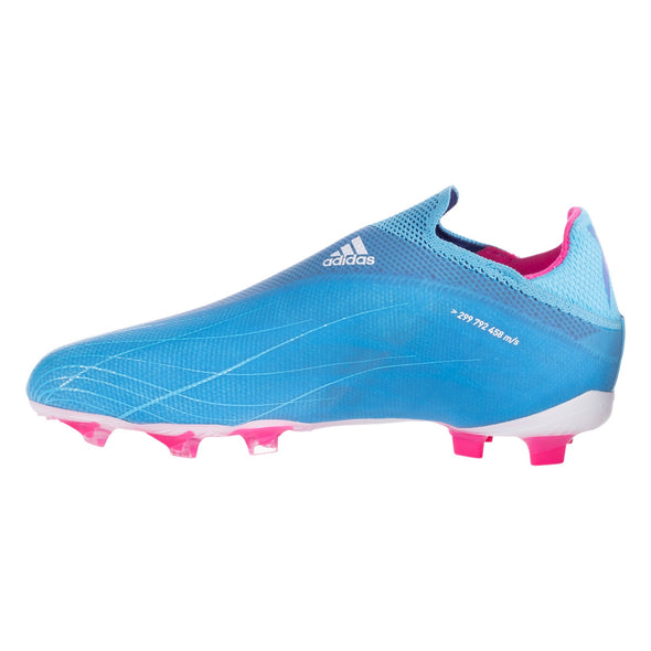 adidas X Speedflow+ FG Junior Firm Ground Soccer -  Cleat Sky Rush/Team Shock Pink/White