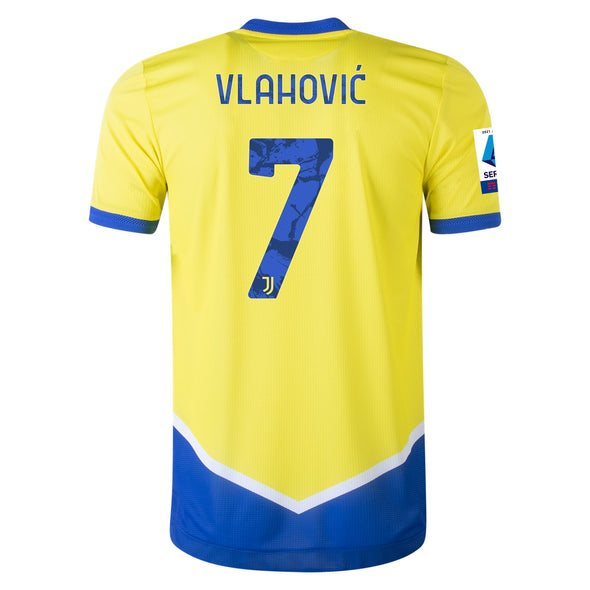 adidas Dusan Vlahovic 2021-22 Juventus AUTHENTIC Third Jersey - MENS