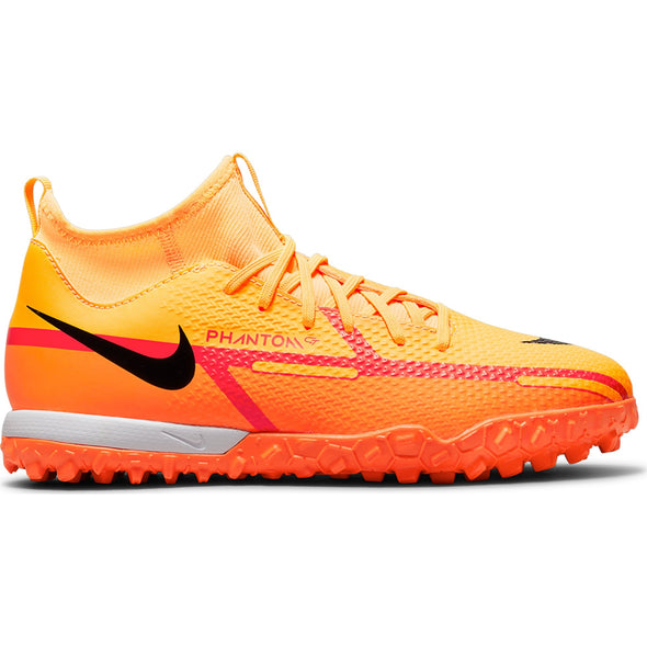 Nike Junior Phantom GT2 Academy TF DF Artificial Turf Soccer Shoe - Laser Orange/Black/Total Orange/Bright Crimson