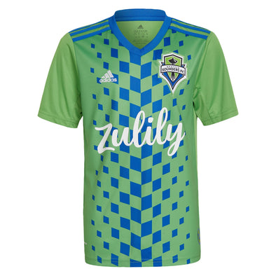 Kid's Replica adidas Seattle Sounders Home Jersey 2022/23