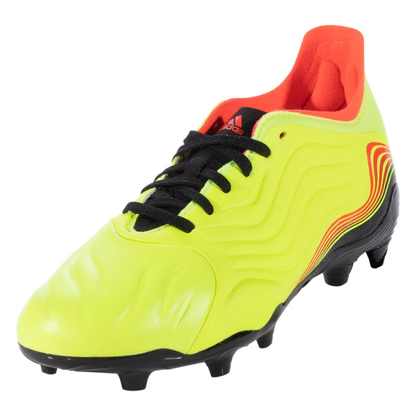 adidas Copa Sense .1 FG Junior Firm Ground Soccer Cleat - Solar Yellow/Solar Red/Core Black